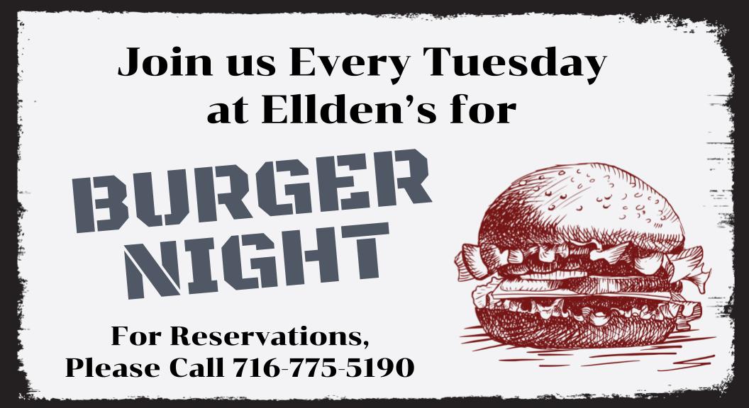 Burger Night at Ellden’s
